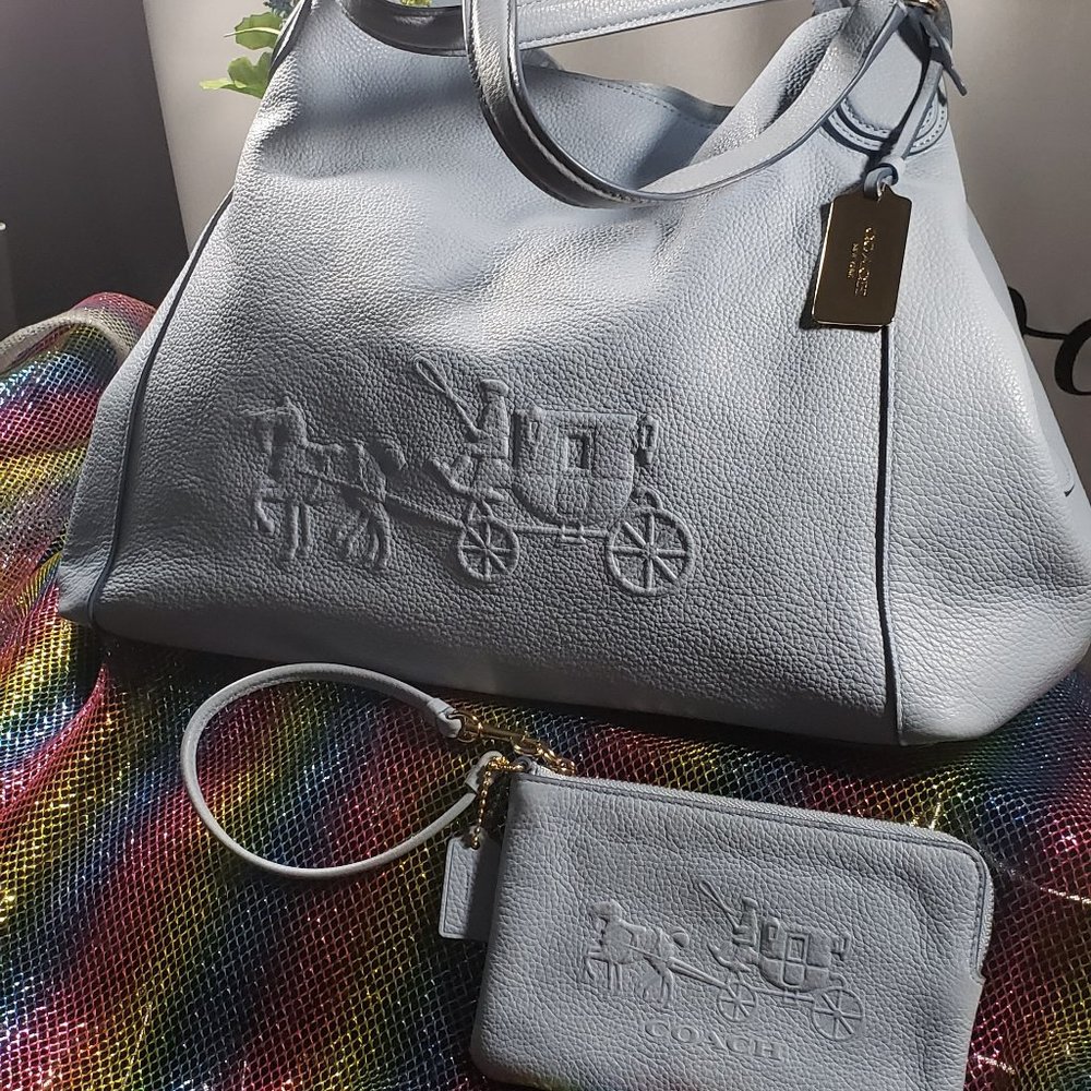 Coach Bag, Powder Blue